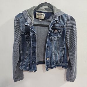 Wallflower medium jeans jacket lined winter warm women's juniors comfy